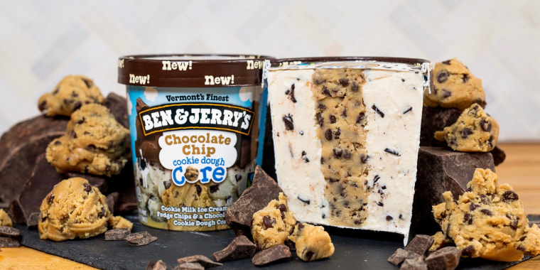 Ben & Jerry's launches its first-ever line of Cookie Dough Core ice creams.
